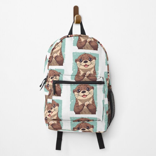 Item preview, Cute Kawaii Otter Sticker | Adorable Smiling Sea Otter Cartoon Illustration designed and sold by dreamz-world.