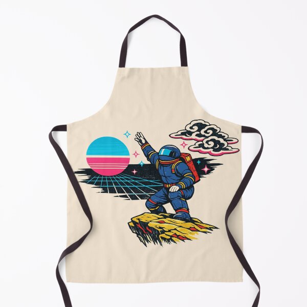 Item preview, Neon Retro Synthwave Ukiyo‑E Ancient Spaceman designed and sold by KungPowUnicorn.