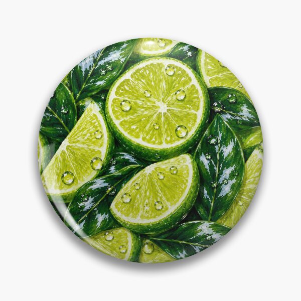 Item preview, Lime Citrus Fruit Pattern Fresh Green Print designed and sold by DjFreeq.