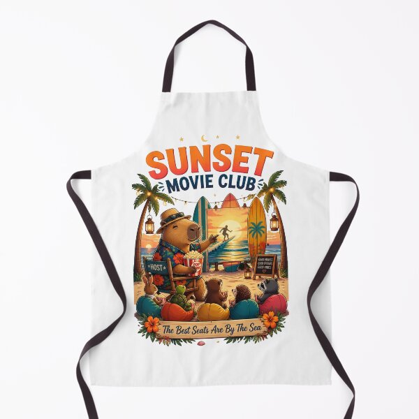 Item preview, Sunset Movie Club Capybara Beach designed and sold by Sovereign Supply Co..