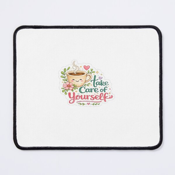 Item preview, Take Care of Yourself | Cute Coffee Self-Care Sticker | Motivational Quote PNG | Cozy Aesthetic Design designed and sold by Ishratparween11.