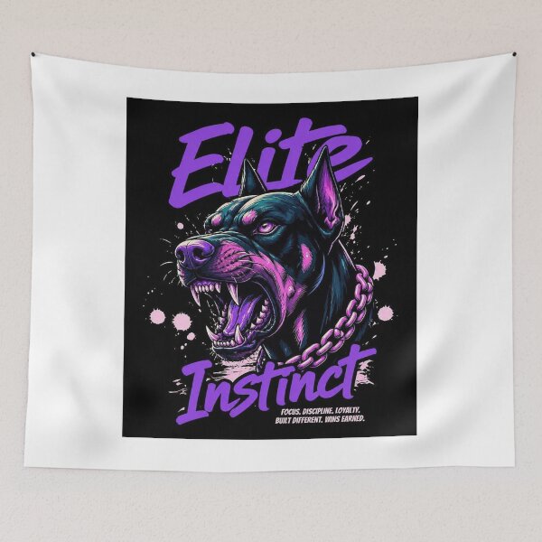 Item preview, Elite Instinct – Fierce Pitbull Neon Street Art designed and sold by PixelStyle Studio.