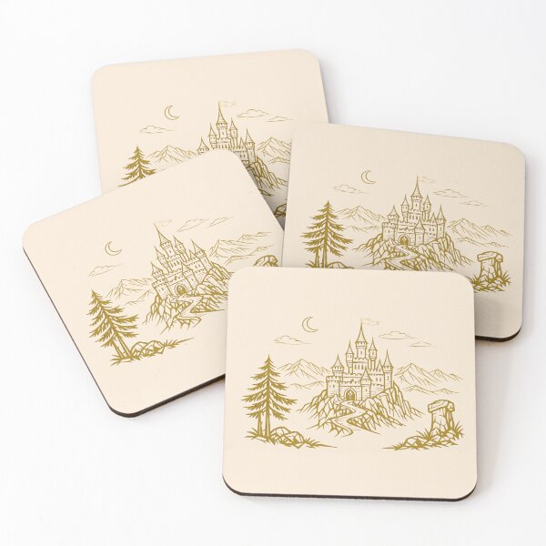 Item preview, Minimalist Fantasy Castle designed and sold by KungPowUnicorn.