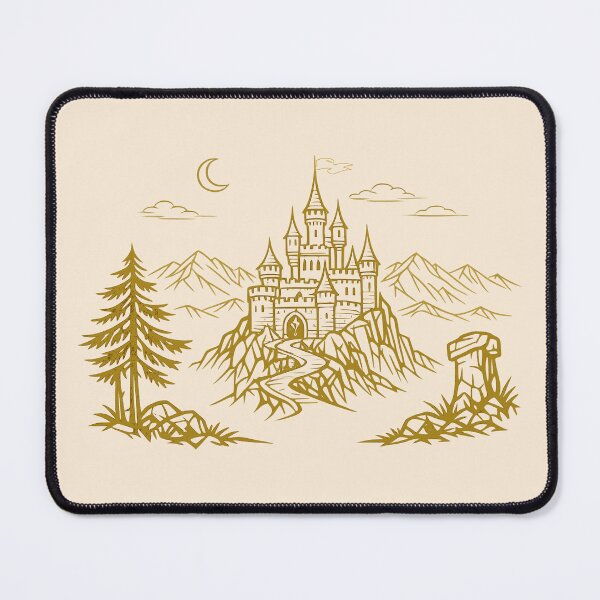 Item preview, Minimalist Fantasy Castle designed and sold by KungPowUnicorn.