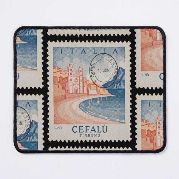 Item preview, Cefalù Sicily Tyrrhenian Coast Postage Stamp Travel Sticker designed and sold by stickercuffs.