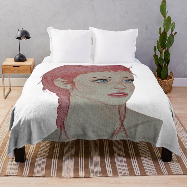 Item preview, Pink Hair Girl Watercolor Portrait designed and sold by Mvicen.