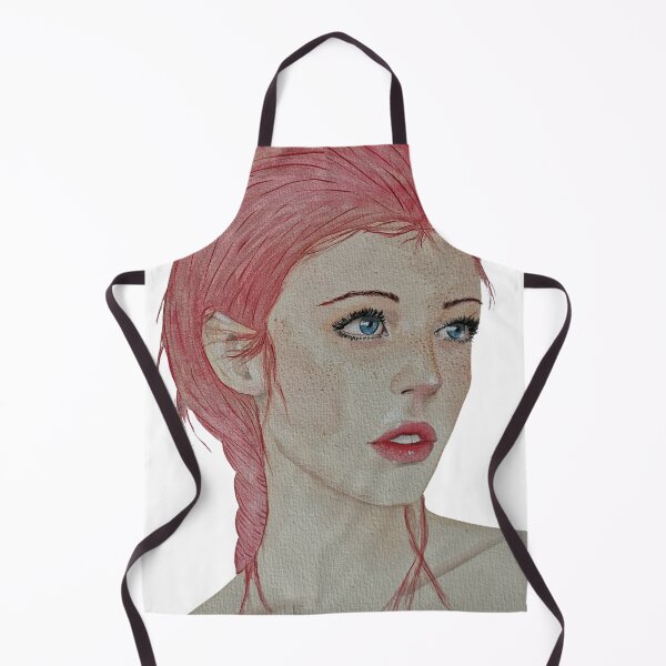 Item preview, Pink Hair Girl Watercolor Portrait designed and sold by Mvicen.