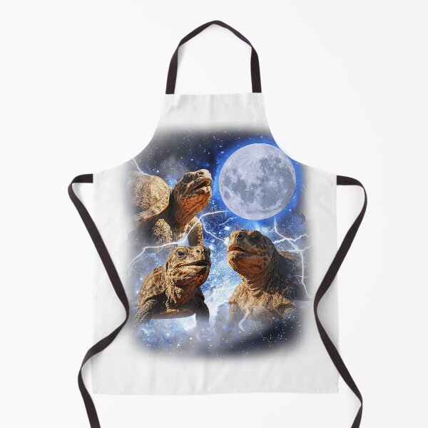 Item preview, Three Tortoises Moon Howl Wildlife Mountain Turtle Meme T-Shirt designed and sold by Voila-creative.