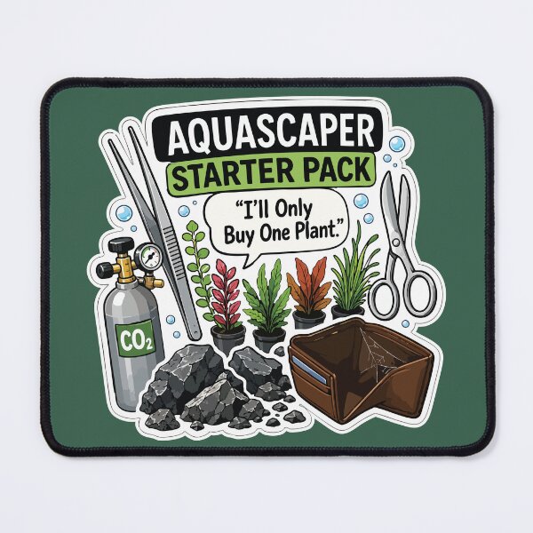 Item preview, Funny Aquascaper Starter Pack Aquarium Hobby designed and sold by SimplePoDesign.