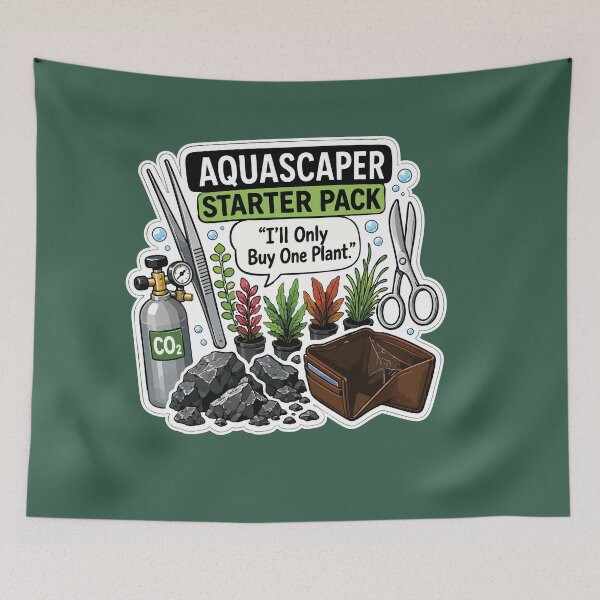 Item preview, Funny Aquascaper Starter Pack Aquarium Hobby designed and sold by SimplePoDesign.