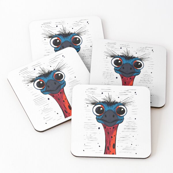 Item preview, Funny Ostrich with big eyes designed and sold by Creative-Flo.