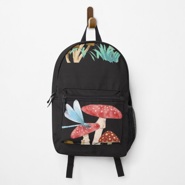 Item preview, Whimsical Mushroom and Dragonfly Illustration designed and sold by EdgeSphere.