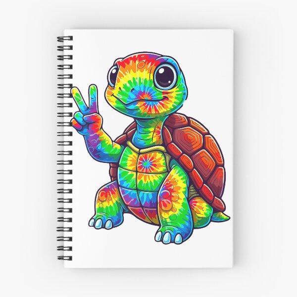 Item preview, Tie-Dye Turtle Peace Sign Hippie T-Shirt designed and sold by DArtfulStudio.