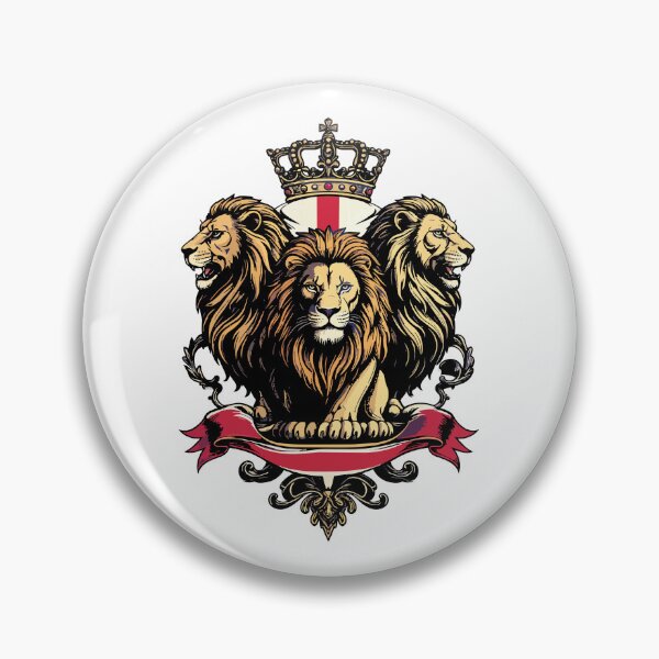 Item preview, England Football three lions emblem designed and sold by Creative-Flo.