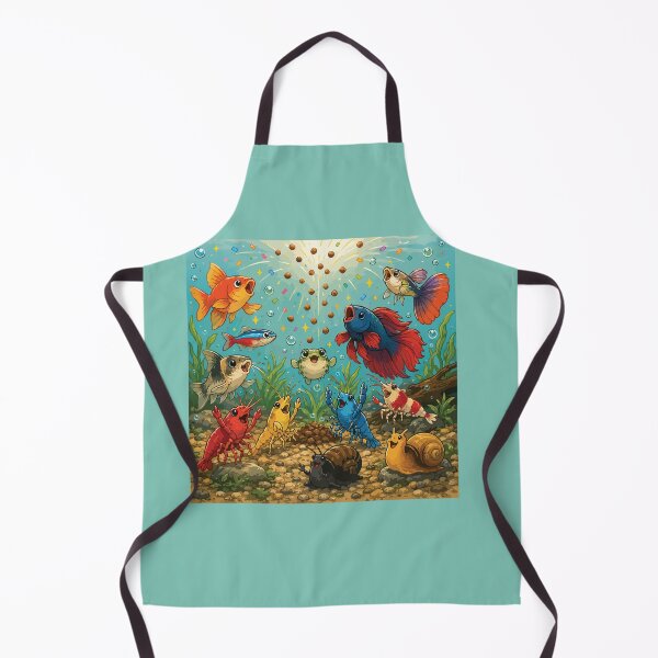 Item preview, Aquarium Feeding Frenzy Funny Fish Celebration designed and sold by SimplePoDesign.