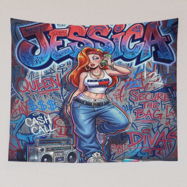 Item preview, Jessica – Queen of the Streets | Urban Graffiti Vibes designed and sold by Shyamora.