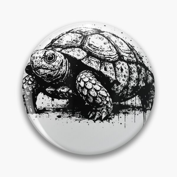 Item preview, Tortoise Ink Art Grunge Nature Wildlife Portrait Edgy Turtle T-Shirt designed and sold by SavsMerch.