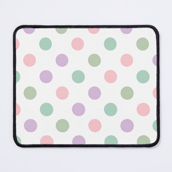 Item preview, Pastel Polka Dot Pattern – Rainbow Dots on White designed and sold by SoftSproutstu.
