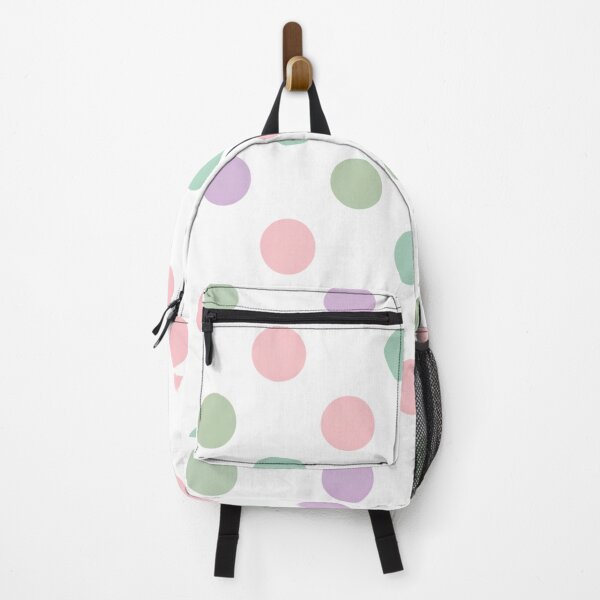 Item preview, Pastel Polka Dot Pattern – Rainbow Dots on White designed and sold by SoftSproutstu.