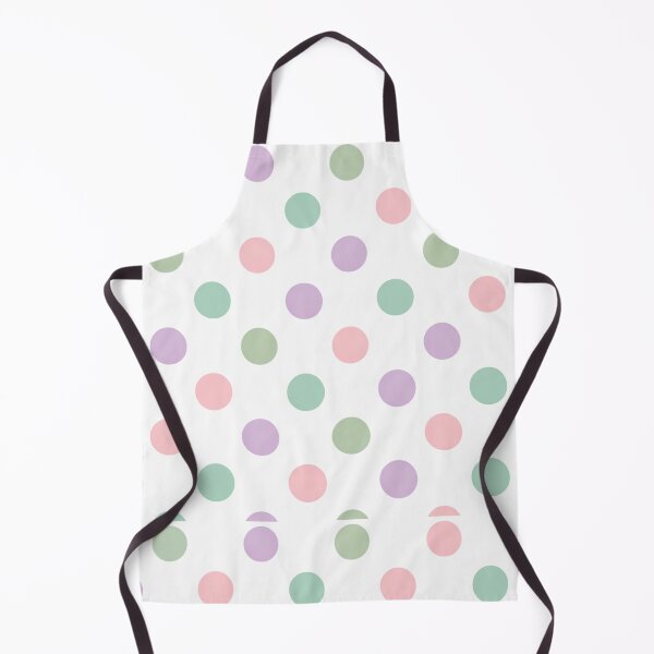 Item preview, Pastel Polka Dot Pattern – Rainbow Dots on White designed and sold by SoftSproutstu.