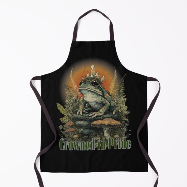 Item preview, Crowned in Pride Queer Goblincore Crystal Frog LGBTQ Mushroom Forest Witch Dark Cottagecore Forestcore designed and sold by Neurospicy Trolls.