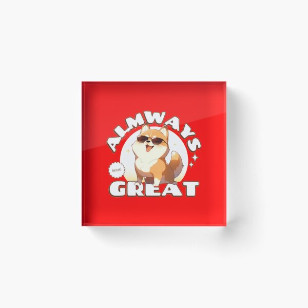 Item preview, Almways Great Cool Shiba Inu designed and sold by GenZFashion000.