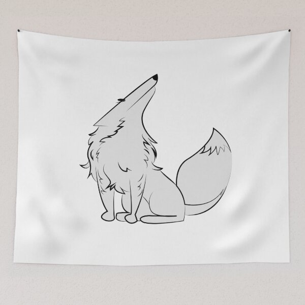Item preview, Cute Howling Fox | Woodland Animal Illustration designed and sold by Mammoths.