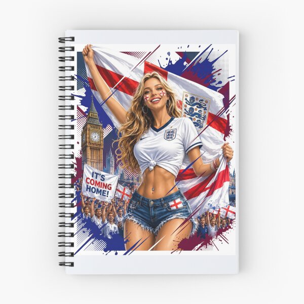 Item preview, English Football Fan Girl Gift designed and sold by Retro Arabica.