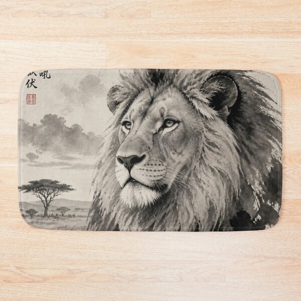 Item preview, Ink Wash Lion Portrait designed and sold by Simplybe1.