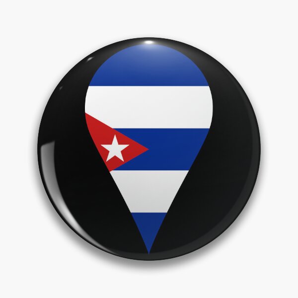 Item preview, Cuba Flag Location Pin Map Marker | Cuban Destination GPS Icon designed and sold by NTGUILTY.
