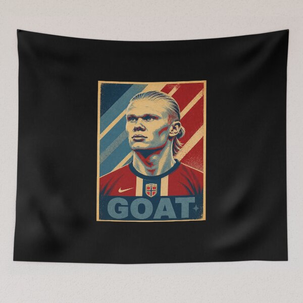 Item preview, Erling Haaland - G.O.A.T Typography Norway designed and sold by eckstromvan.