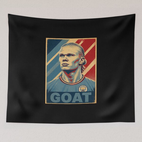 Item preview, Erling Haaland - G.O.A.T Typography designed and sold by eckstromvan.