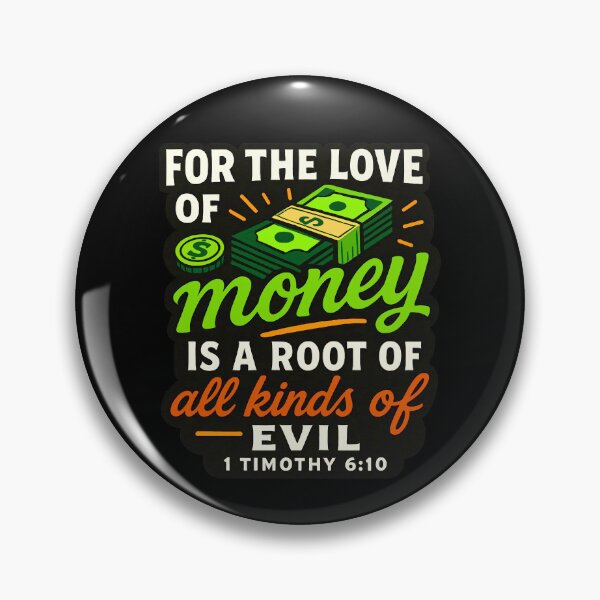 Item preview, 1 Timothy 6:10 For The Love Of Money Is A Root Of All Kinds Of Evil designed and sold by plushism.