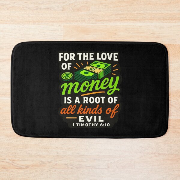 Item preview, 1 Timothy 6:10 For The Love Of Money Is A Root Of All Kinds Of Evil designed and sold by plushism.