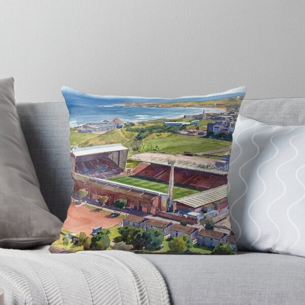Item preview, Historic Pittodrie Stadium Aberdeen Aerial Watercolour designed and sold by ArtworkNorth.