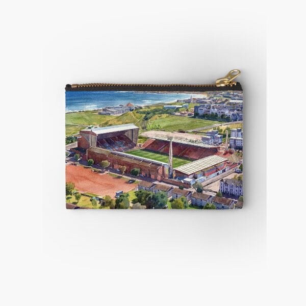 Item preview, Historic Pittodrie Stadium Aberdeen Aerial Watercolour designed and sold by ArtworkNorth.