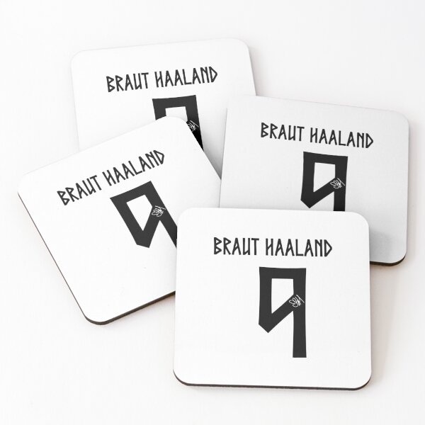 Artikelvorschau, Erling Haaland Norwegen WM-Signatur schwarz entworfen und verkauft von eckstromvan.