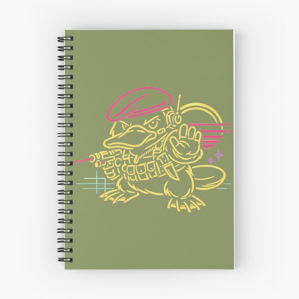 Item preview, Minimalist Synthwave Platypus Commando designed and sold by KungPowUnicorn.