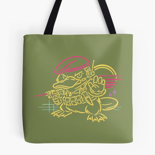 Item preview, Minimalist Synthwave Platypus Commando designed and sold by KungPowUnicorn.