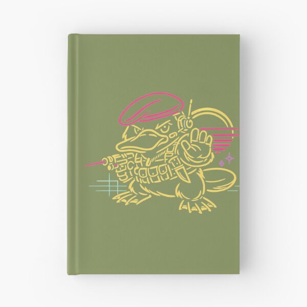 Item preview, Minimalist Synthwave Platypus Commando designed and sold by KungPowUnicorn.