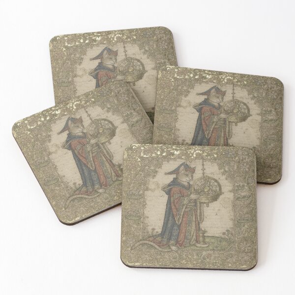 Item preview, Medieval Cat Astronomer designed and sold by PictorialWhimsy.