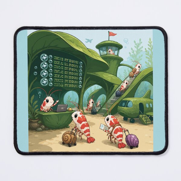 Item preview, Funny Shrimp Airport Aquarium Travel designed and sold by SimplePoDesign.