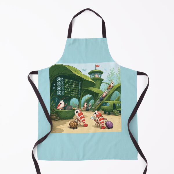 Item preview, Funny Shrimp Airport Aquarium Travel designed and sold by SimplePoDesign.
