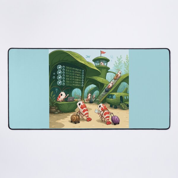 Item preview, Funny Shrimp Airport Aquarium Travel designed and sold by SimplePoDesign.