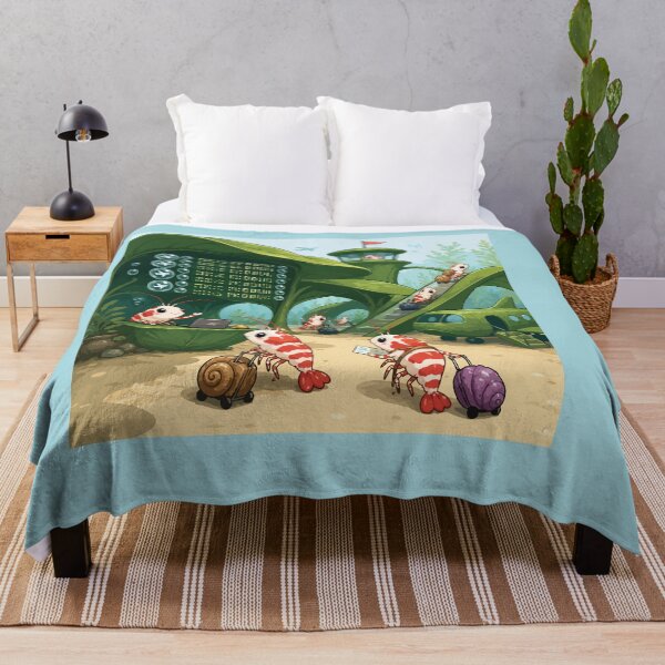 Item preview, Funny Shrimp Airport Aquarium Travel designed and sold by SimplePoDesign.
