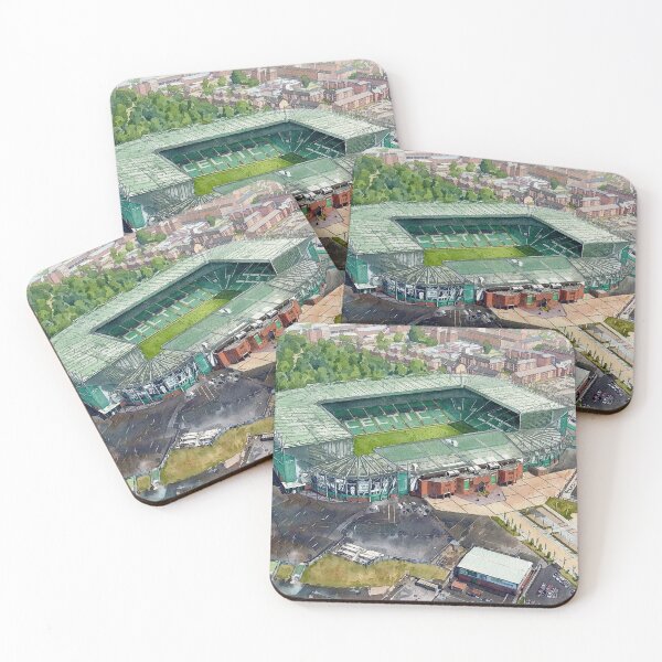 Item preview, Glasgow Parkhead Football Stadium Watercolour Art designed and sold by ArtworkNorth.