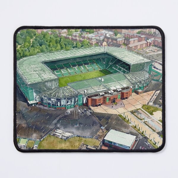 Item preview, Glasgow Parkhead Football Stadium Watercolour Art designed and sold by ArtworkNorth.