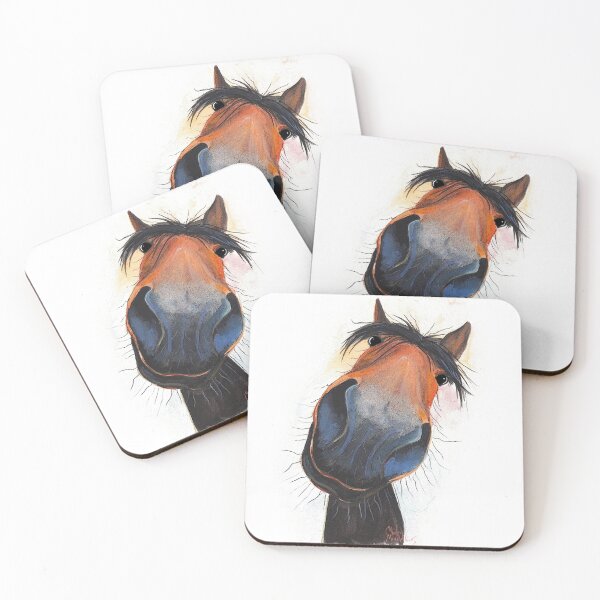 Item preview, HORSE PRiNT 'HAPPY DAVE' BY SHIRLEY MACARTHUR designed and sold by Shirley MacArthur Art.