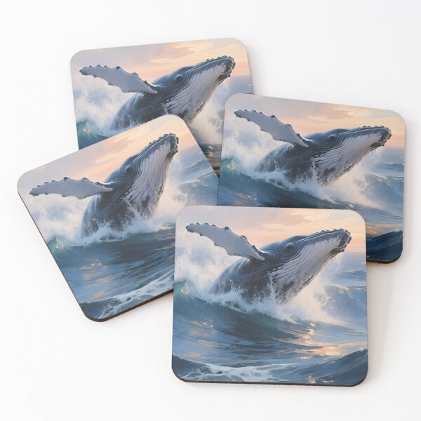Item preview, Powerful Whale Ocean Waves Wall Art Print designed and sold by Pixuprint.