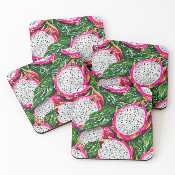 Item preview, Dragon Fruit Pitaya Pattern Tropical Print designed and sold by DjFreeq.
